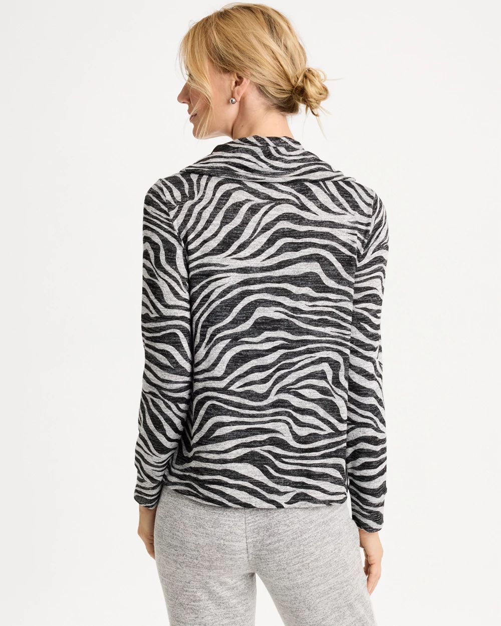 Zenergy® Abstract Animal Cowl Neck Top | Chico's